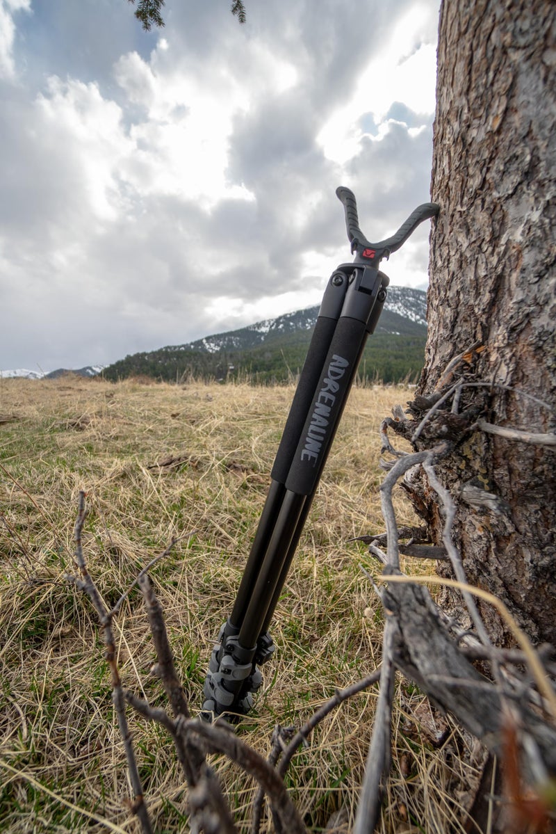 BOG Adrenaline Tripod Shooting Rest with Lightweight Aluminum Construction, Switcheroo System, Universal Shooting Rest Head, Lever Locks, High Density Foam Grips, for Hunting, Shooting, and Outdoors - Image 1